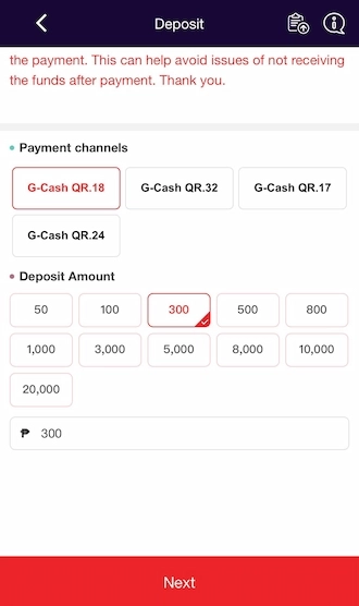 Log in with your GCash