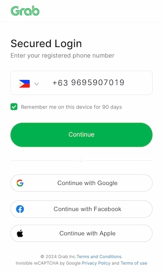 confirm the transaction with your GrabPay PIN