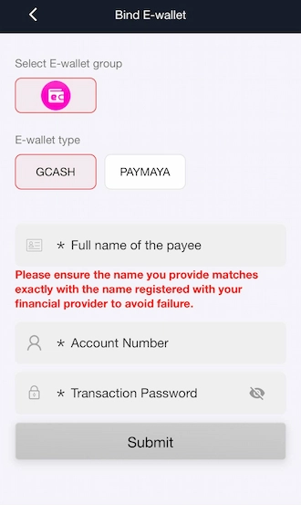 🔎Step 2: Select GCash or PayMaya. 